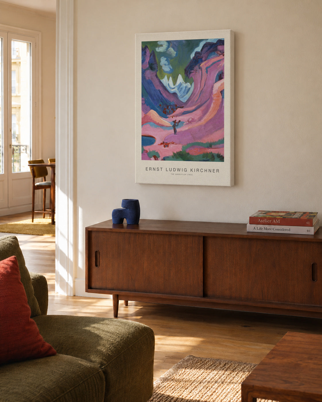 The Amselfluh (Special Edition) - Ernst Ludwig Kirchner - Unframed canvas in an interior