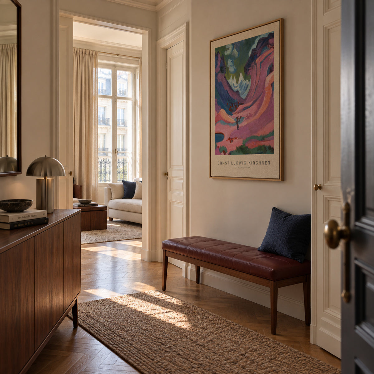 The Amselfluh (Special Edition) - Ernst Ludwig Kirchner - Framed canvas in an interior