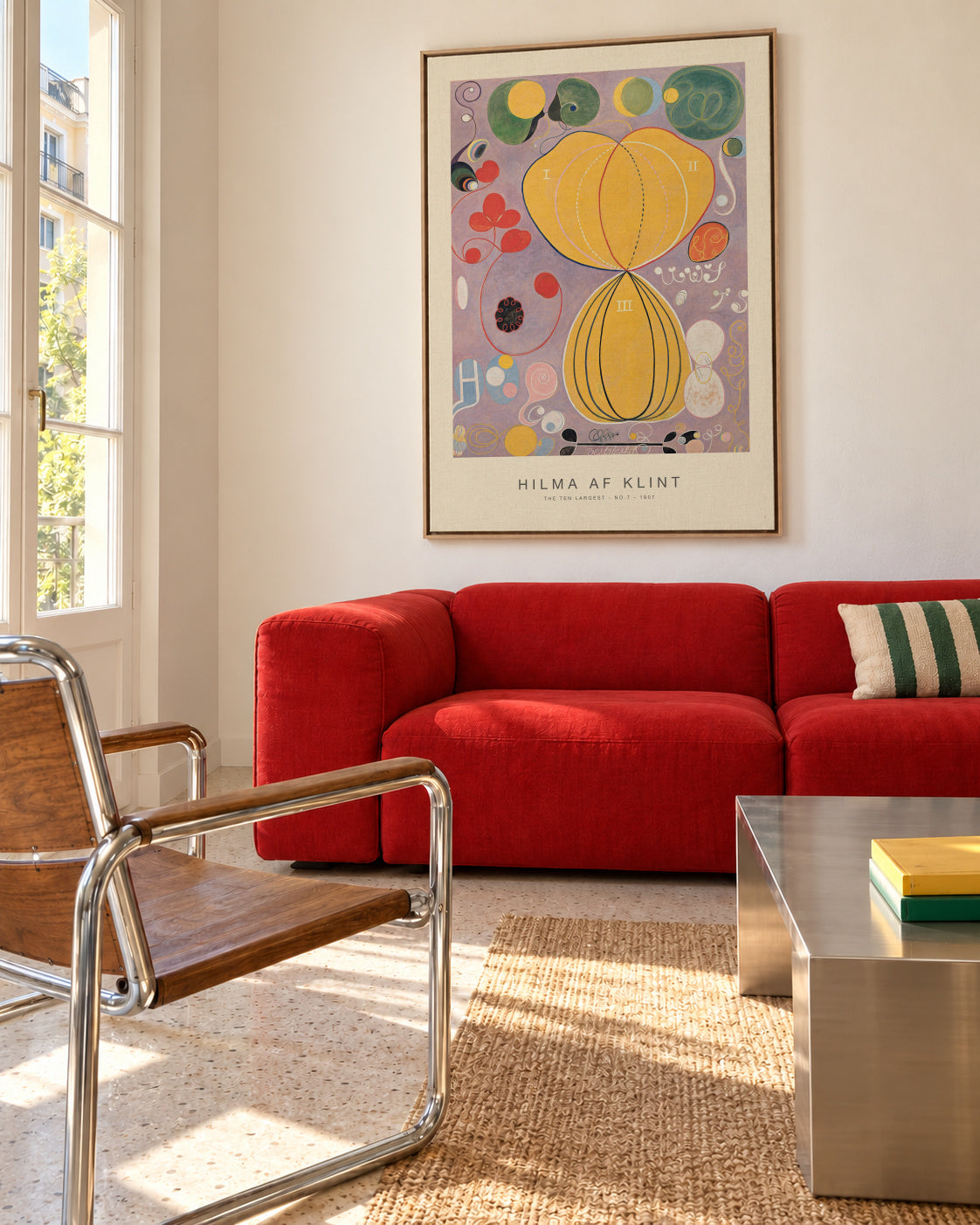 The Ten Largest, No.7 (Special Edition) - Hilma af Klint - Framed canvas in an interior
