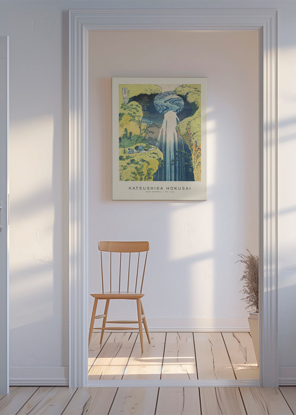 Krajinářské umění: Vodopád Amida od Hokusai