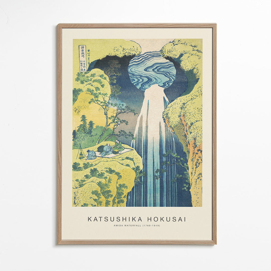 Krajinářské umění: Vodopád Amida od Hokusai