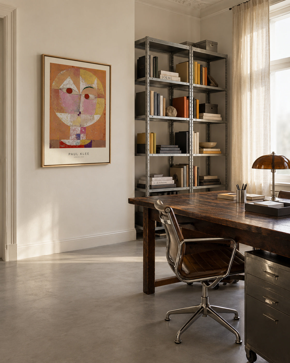 Senecio (Special Edition) - Paul Klee - Framed canvas in an interior