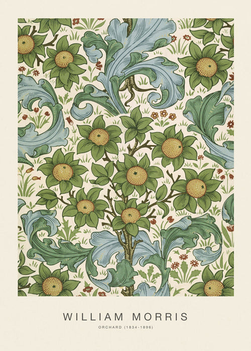 Botanický plakát William Morris květinový vzor