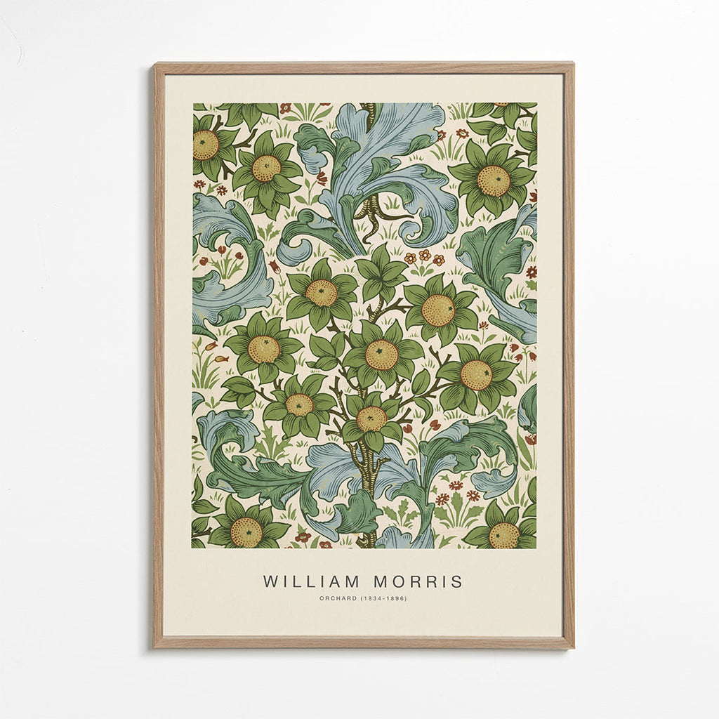 Botanický plakát William Morris květinový vzor