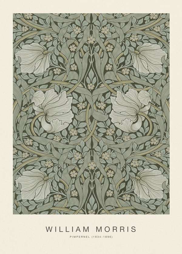 Botanický plakát Pimpernel William Morris