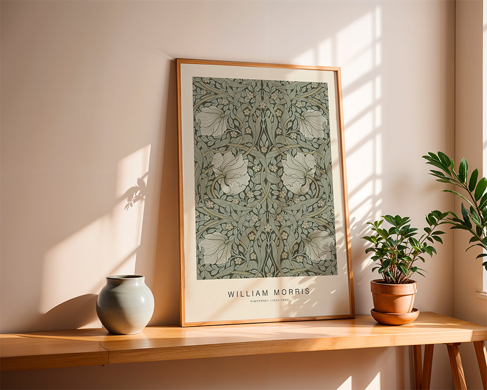 Botanický plakát Pimpernel William Morris