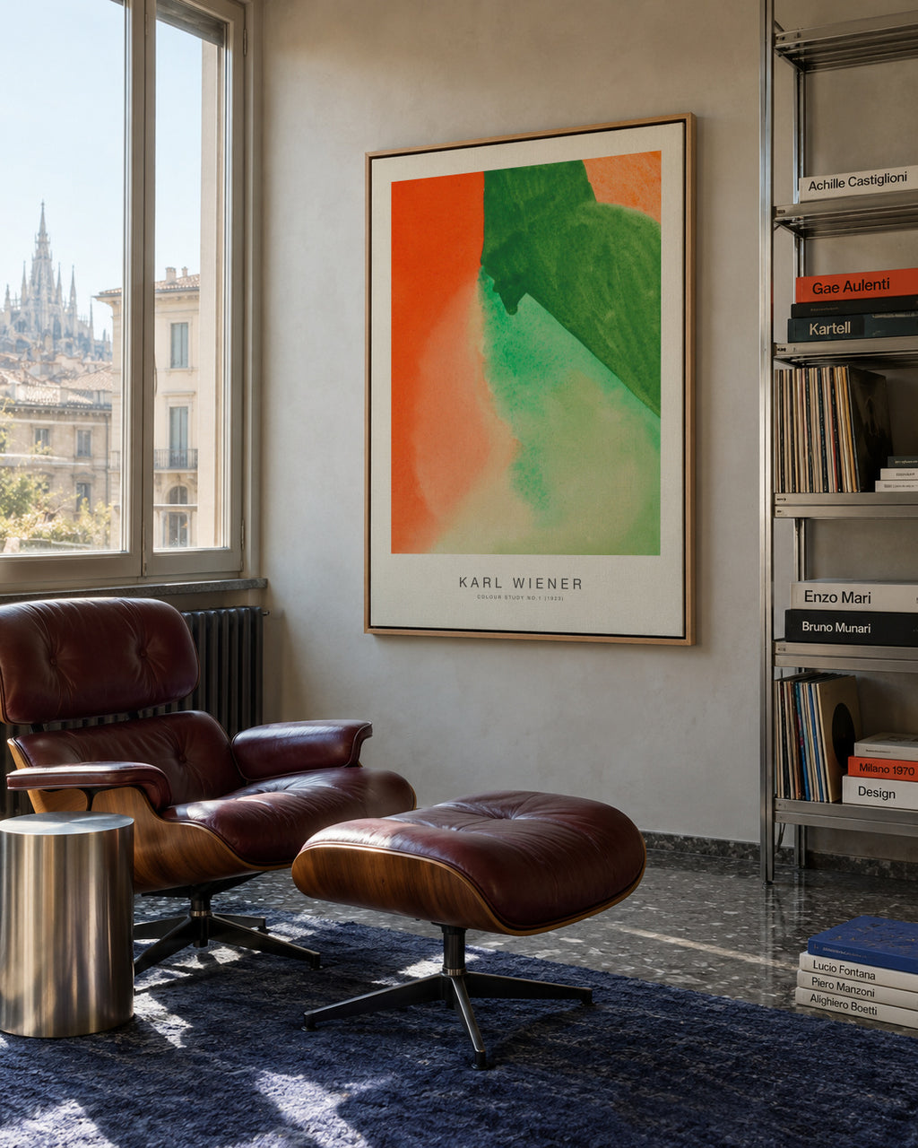 Colour Study No.1 - Karl Wiener - Framed canvas in an interior