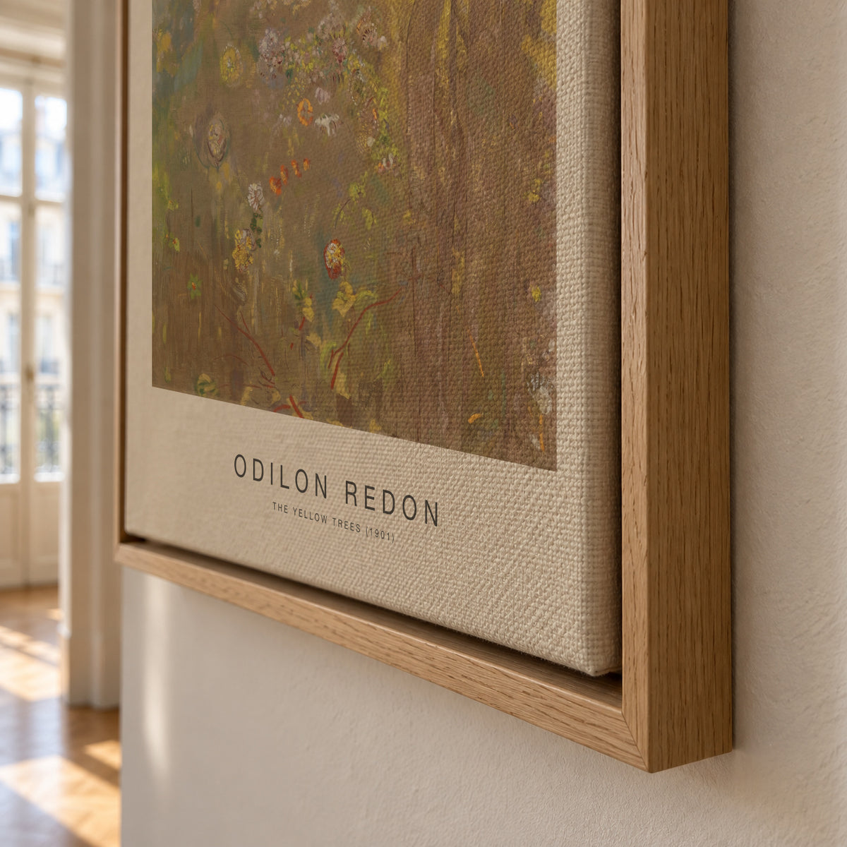 The Yellow Trees (Special Edition) - Odilon Redon - Framed canvas detail