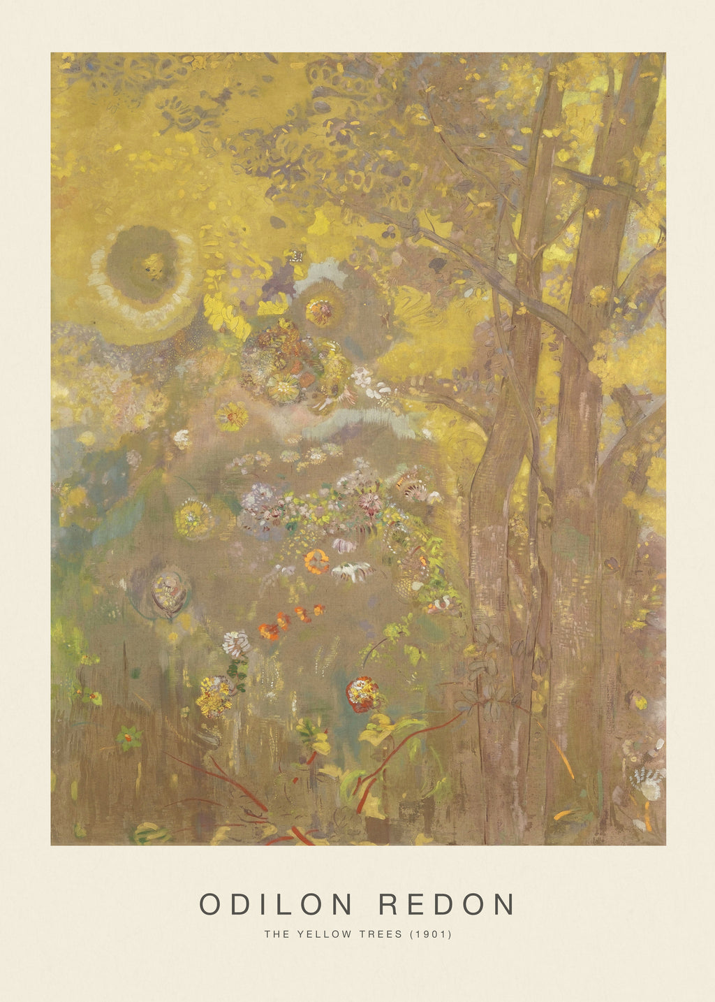 The Yellow Trees (Special Edition) - Odilon Redon - Unframed art print