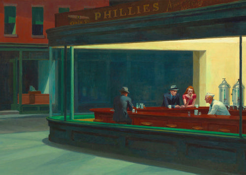 Obraz do kuchyně Nighthawks: noční scéna v dineru