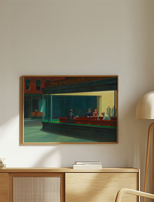 Obraz do kuchyně Nighthawks: noční scéna v dineru