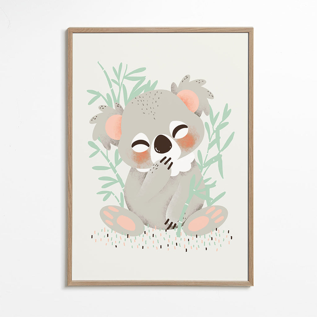 Dětský plakát: usmívající se koala