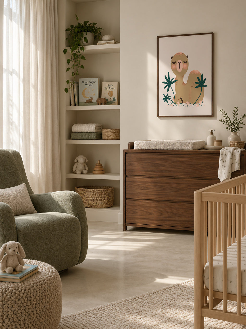 Animignons - the Camel - Framed poster in an interior