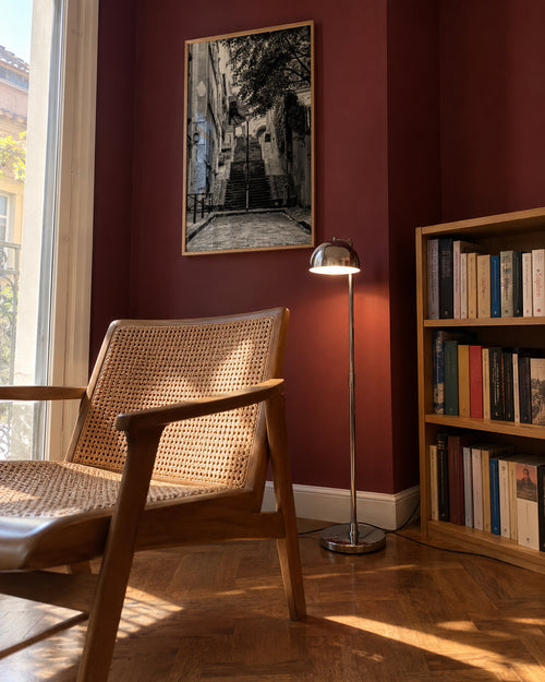 Black Montmartre - French Street - Framed poster in an interior