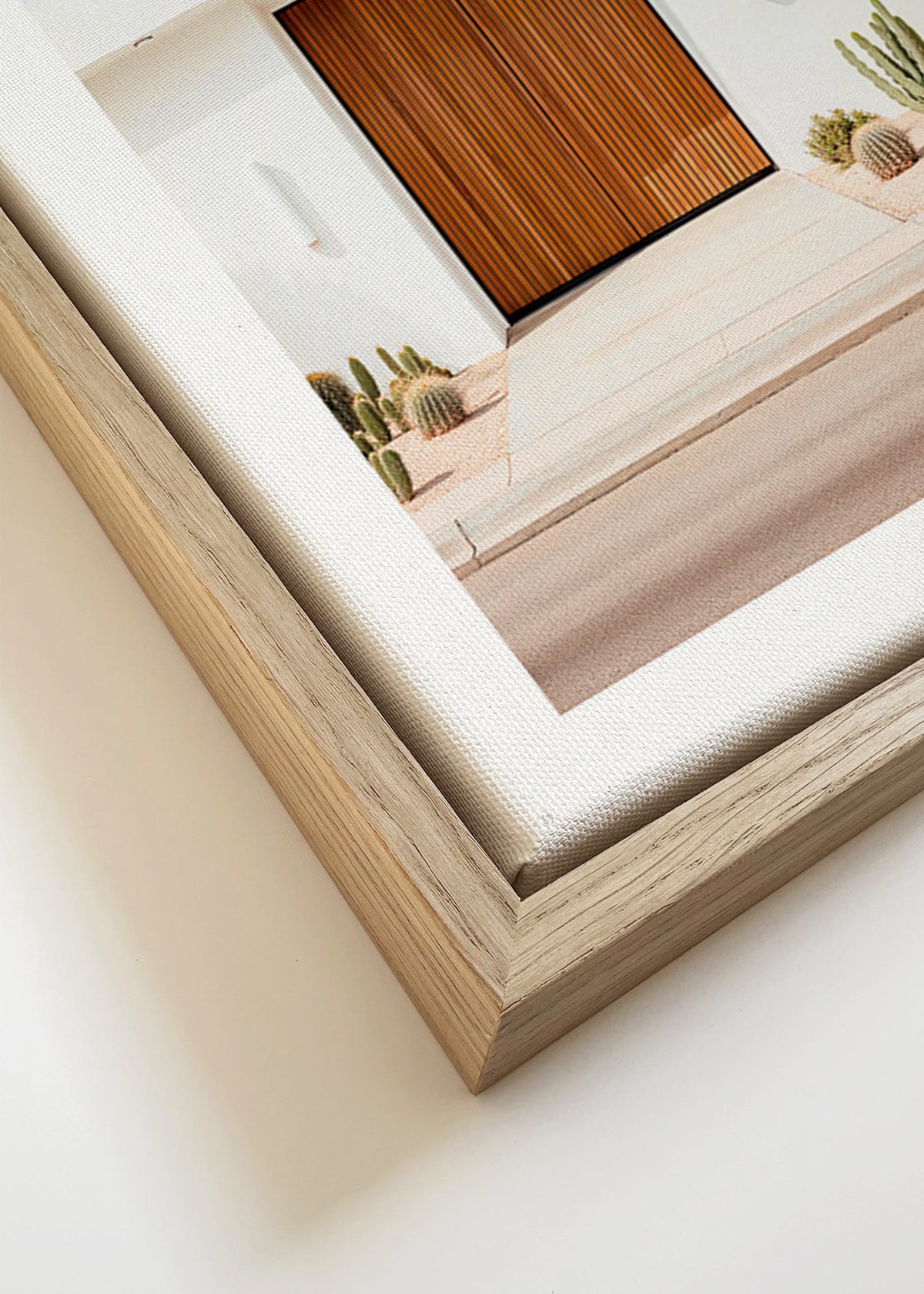 Architektonická fotografie se žaluziovými dveřmi – Canvas detail