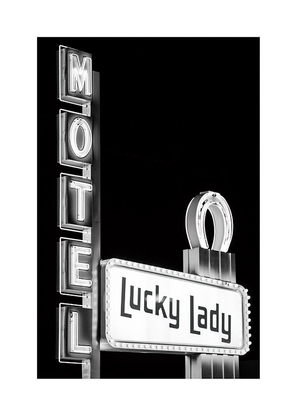 Fotografie nápisu Motel Lucky Lady