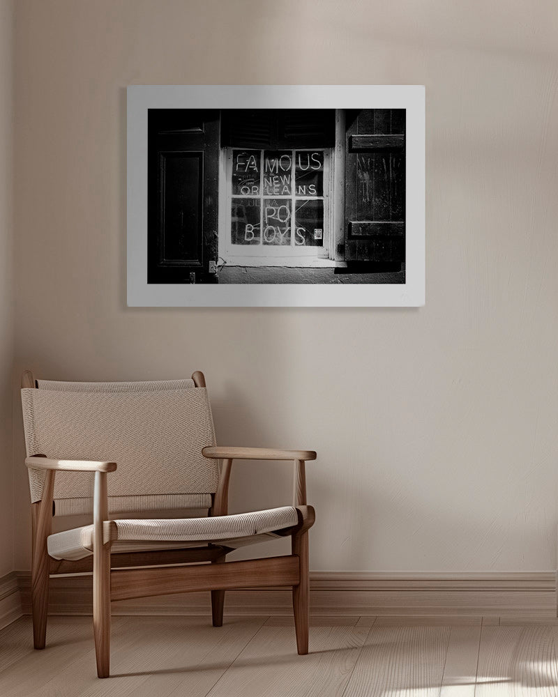 Obraz do kuchyně: nápis New Orleans černobíle – Canvas
