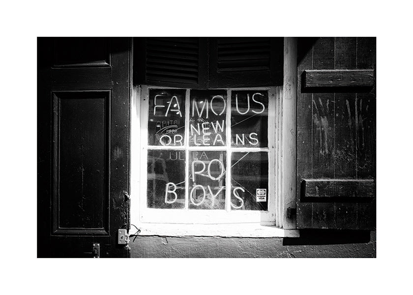 Obraz do kuchyně: nápis New Orleans černobíle
