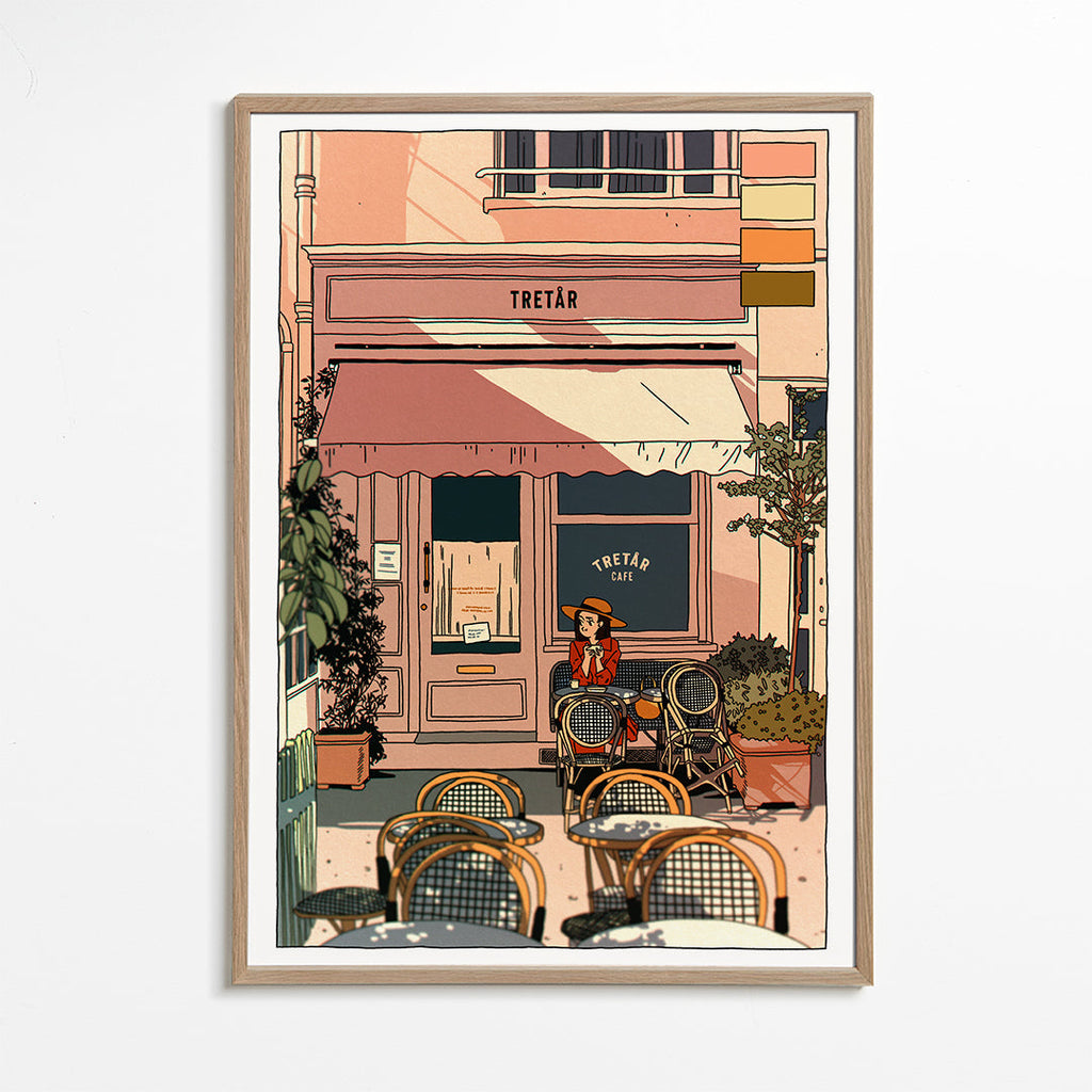 Obraz do kuchyně s bistro terasou a židlemi