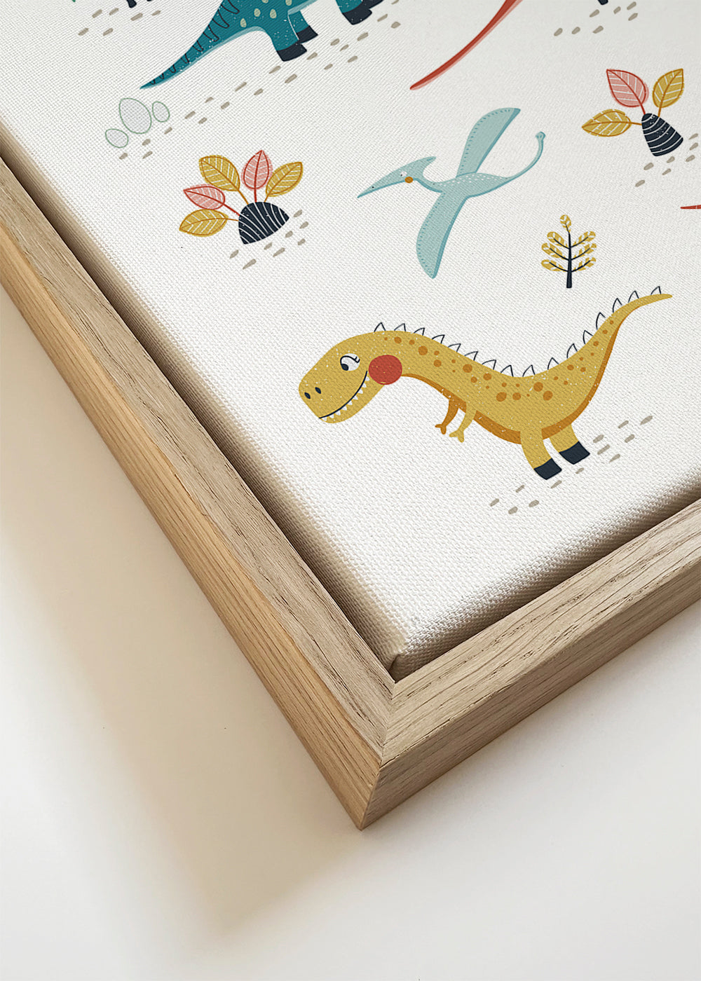 Dětský plakát s hravými dinosaury