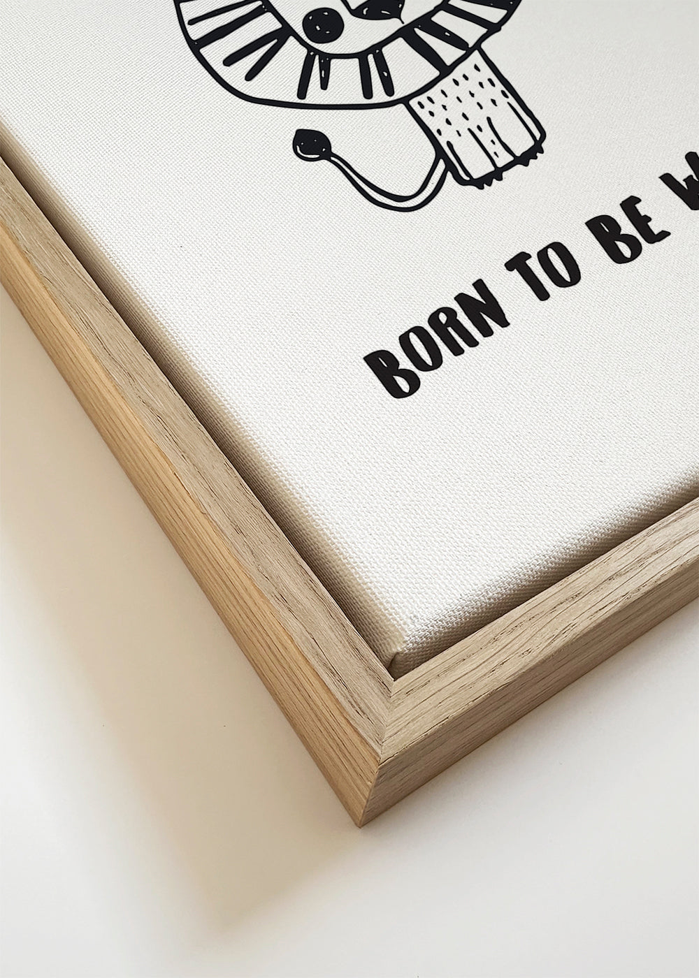 Ilustrace lva minimal 'Born to be wild'