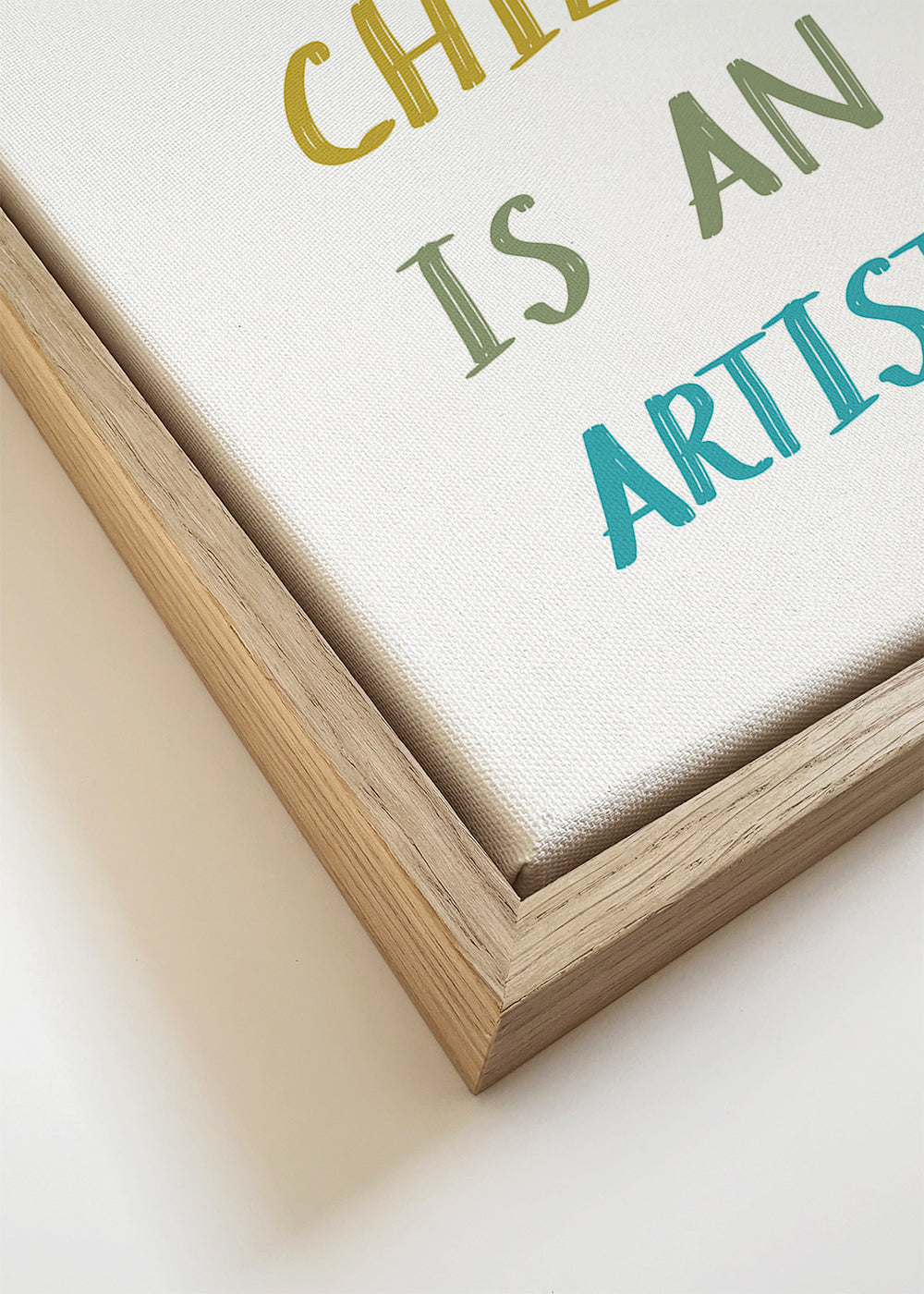 Typografická ilustrace Every Child Is An Artist