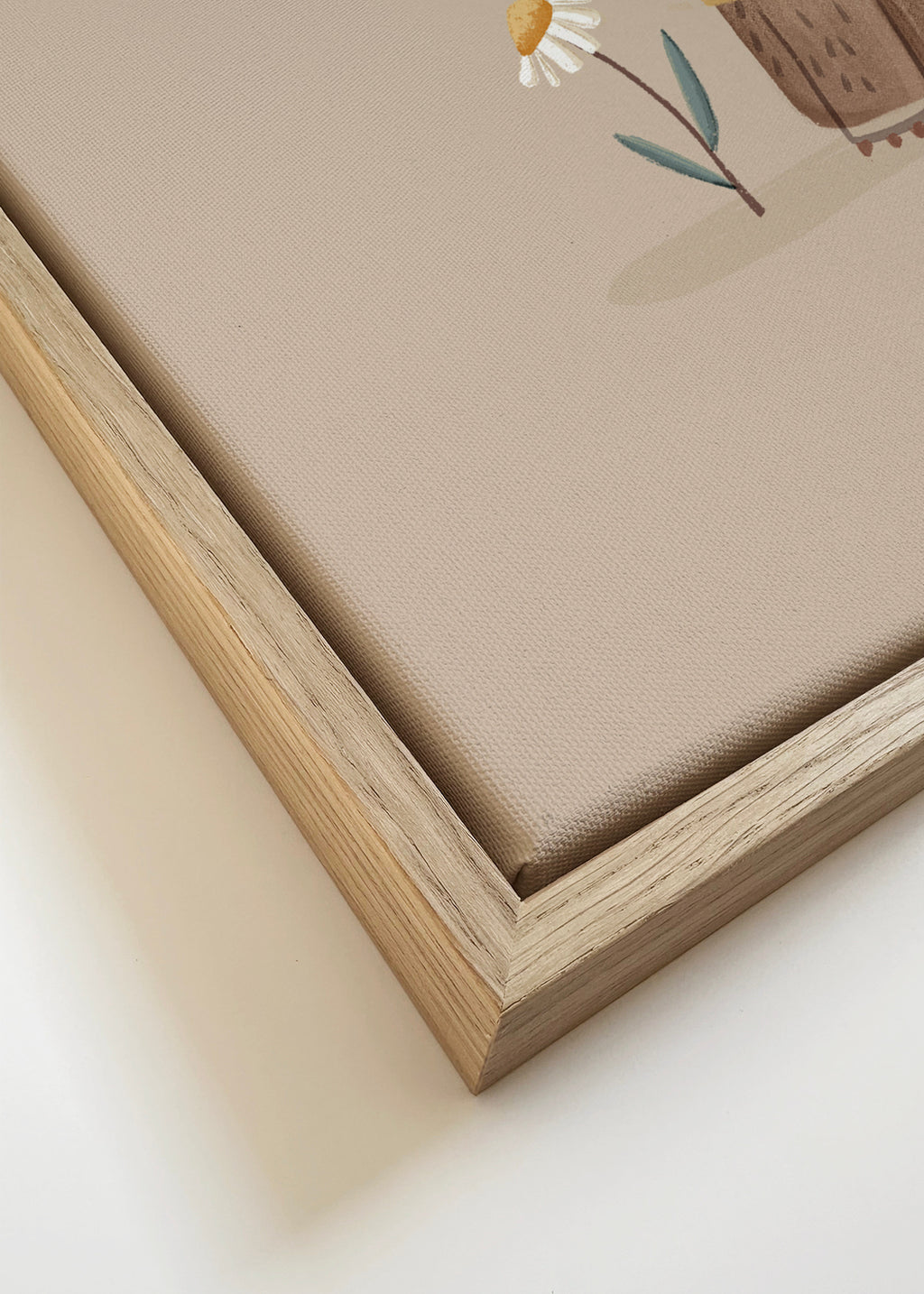 Queen bee beige - Framed canvas detail