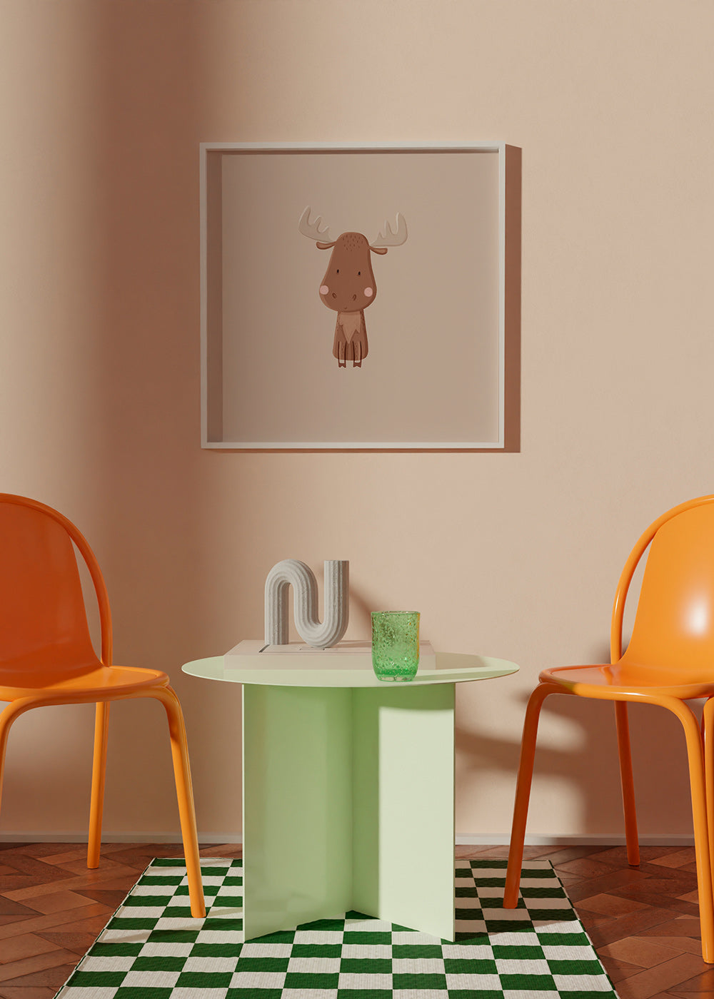 Minimalistický obraz losa