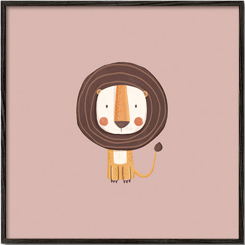 Dětský plakát: minimalistický lev