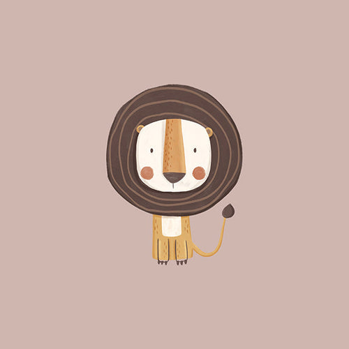 Dětský plakát: minimalistický lev