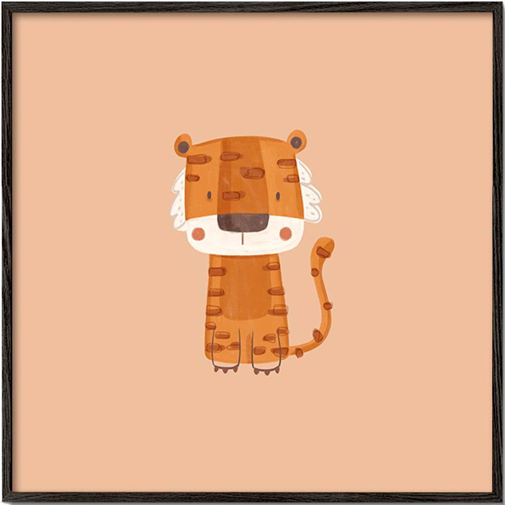 Ilustrace tygra minimalistická