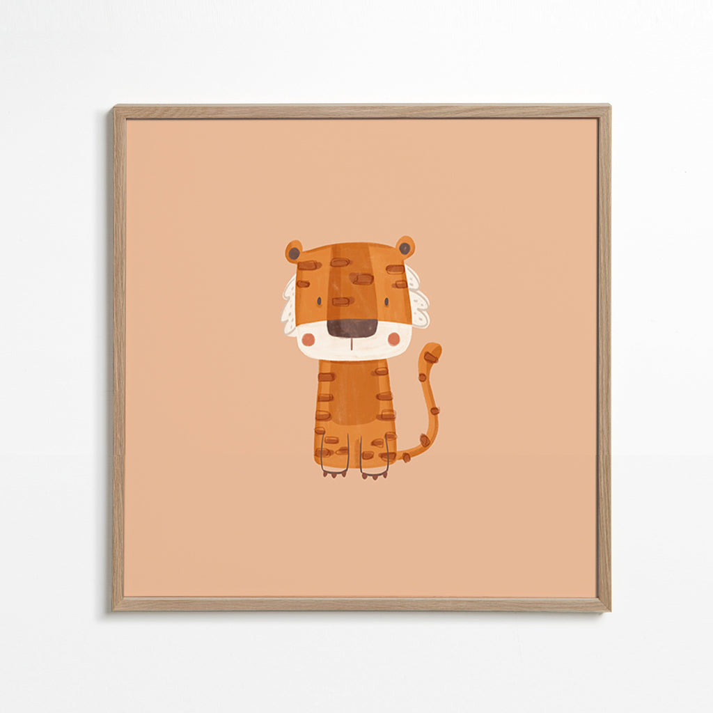 Ilustrace tygra minimalistická