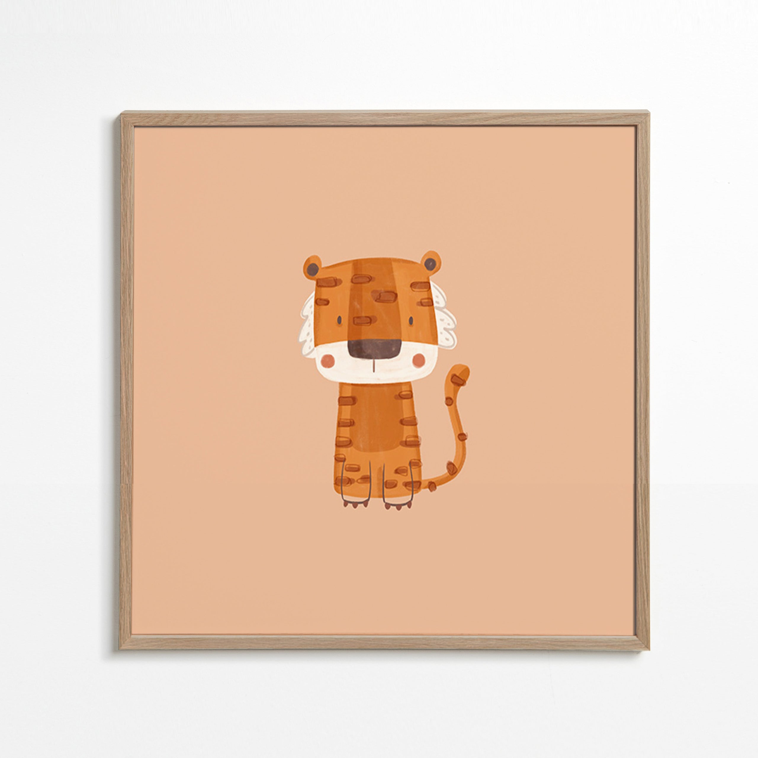 Ilustrace tygra minimalistická