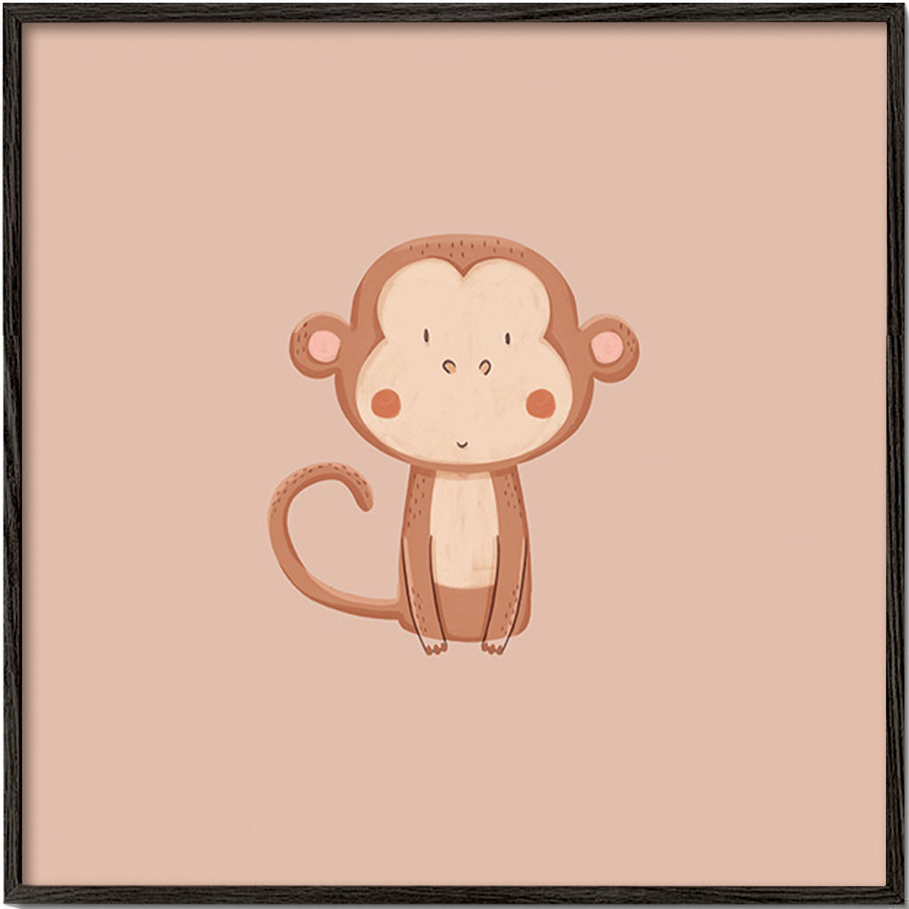 Minimalistický obraz opice