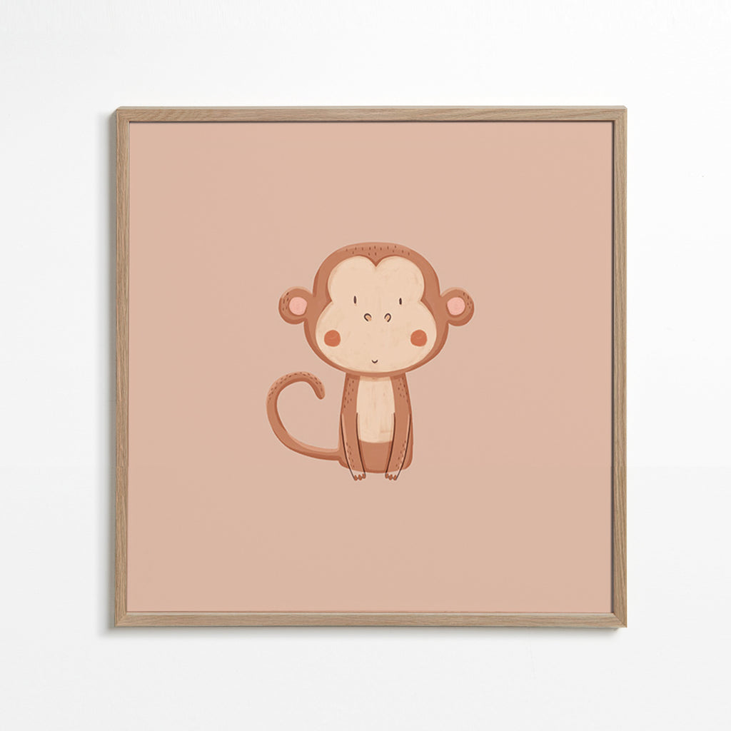 Minimalistický obraz opice