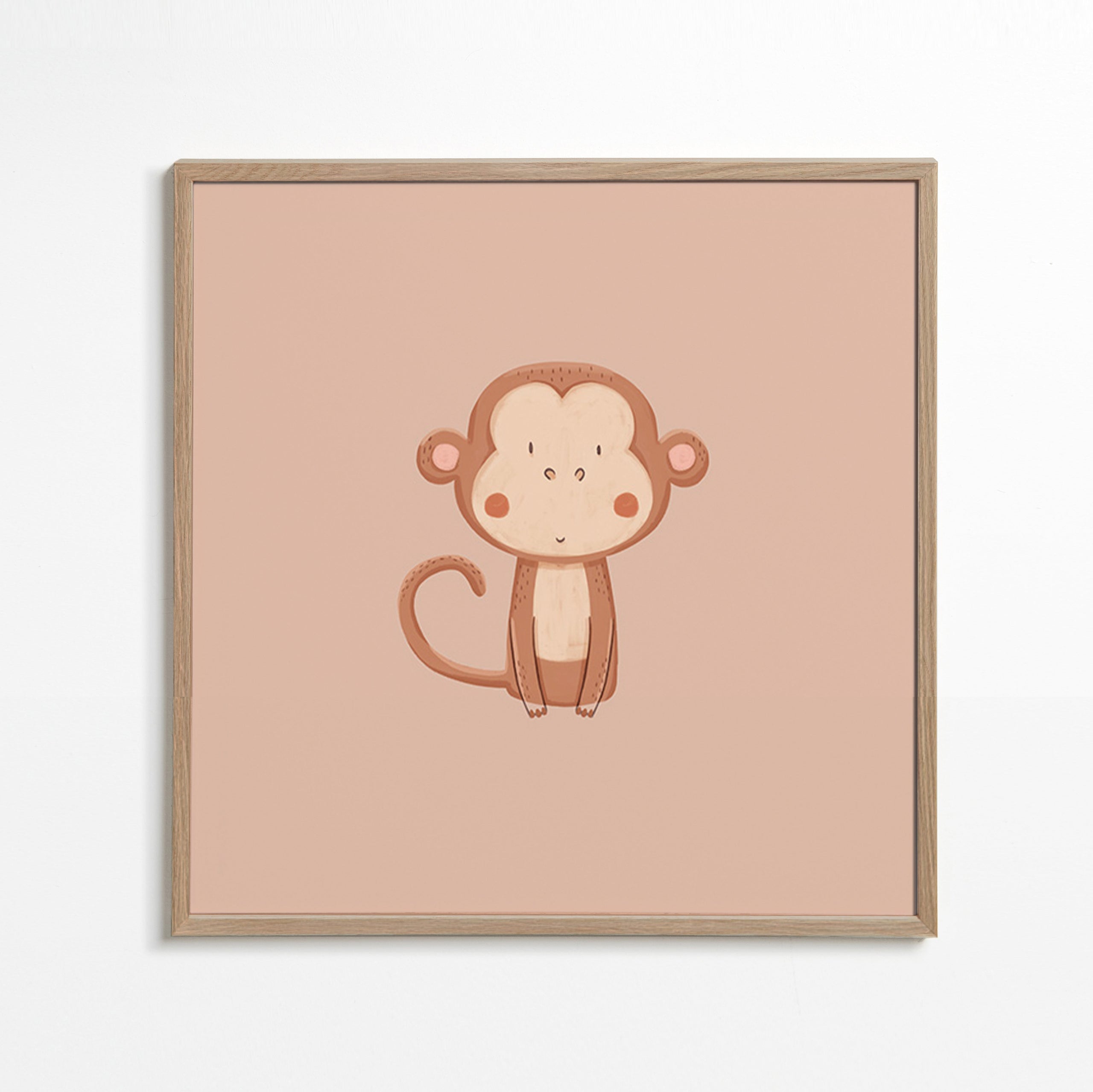 Minimalistický obraz opice