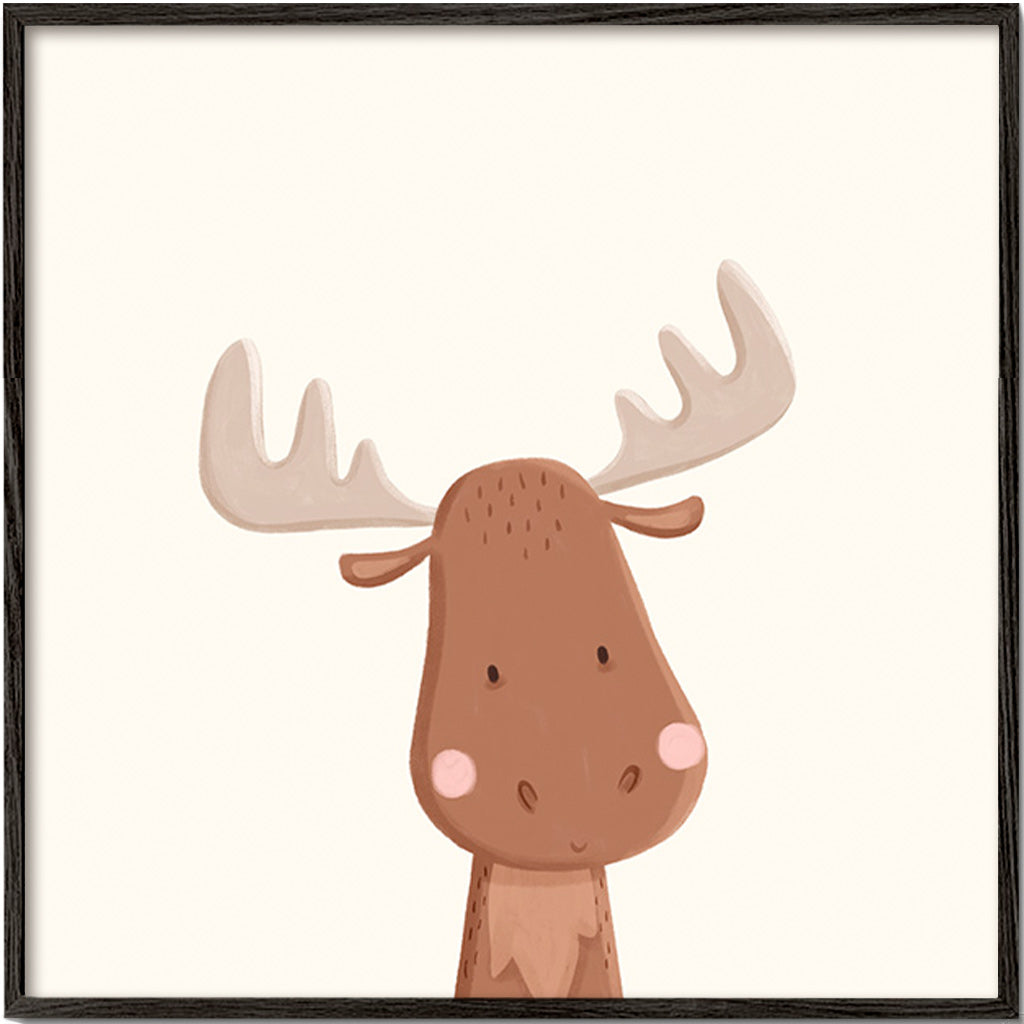 Ilustrace losa pro děti na světlém pozadí