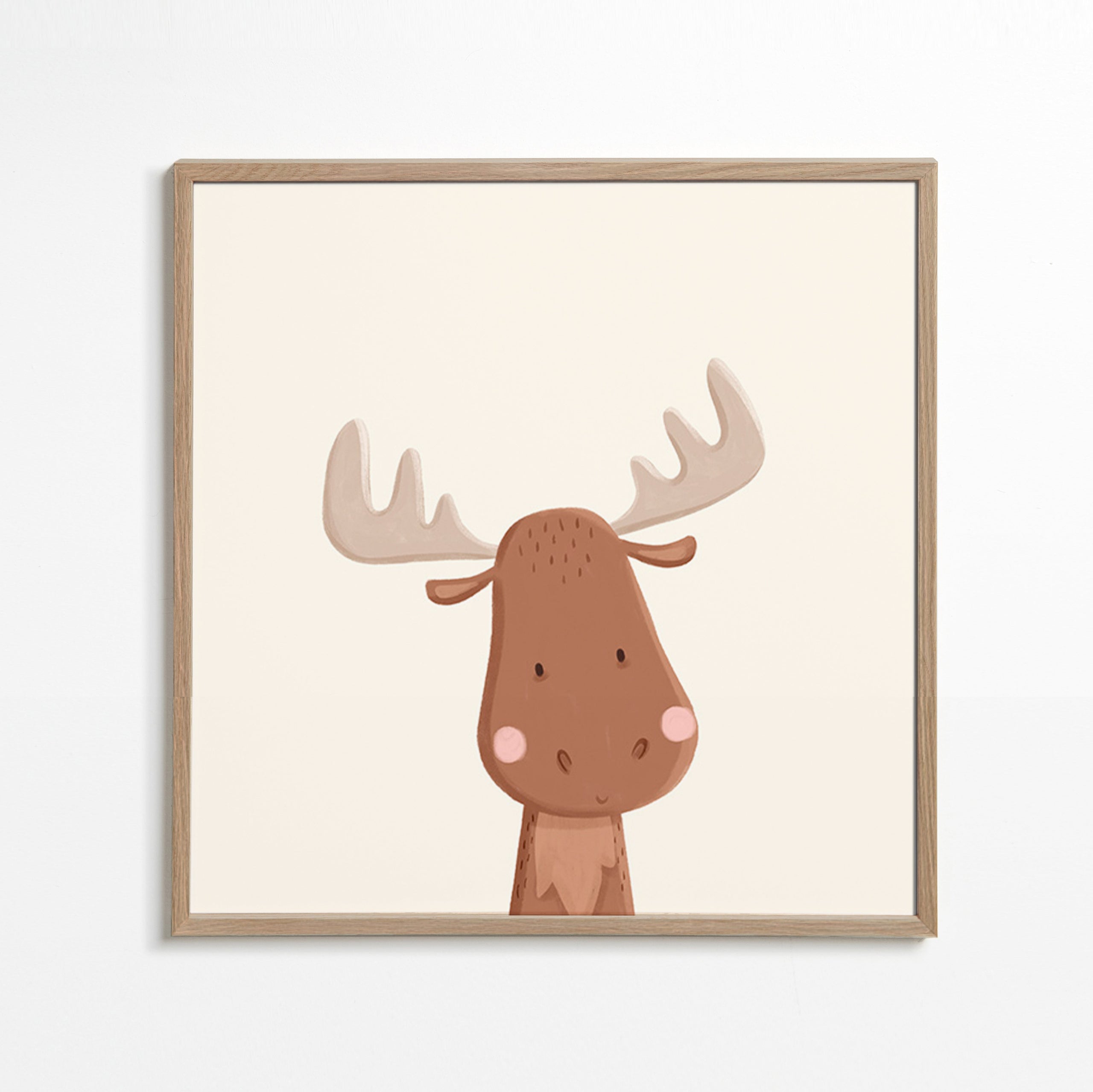 Ilustrace losa pro děti na světlém pozadí