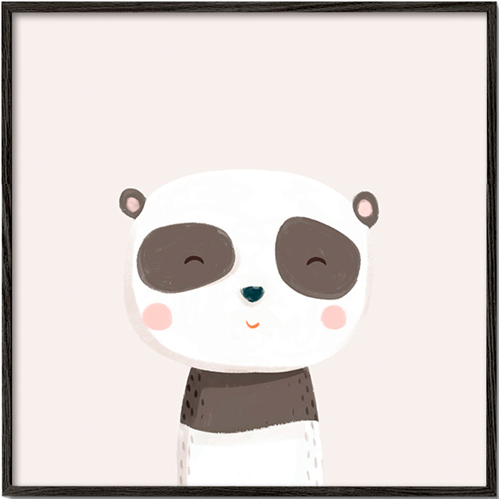 Dětský plakát roztomilá panda ilustrace