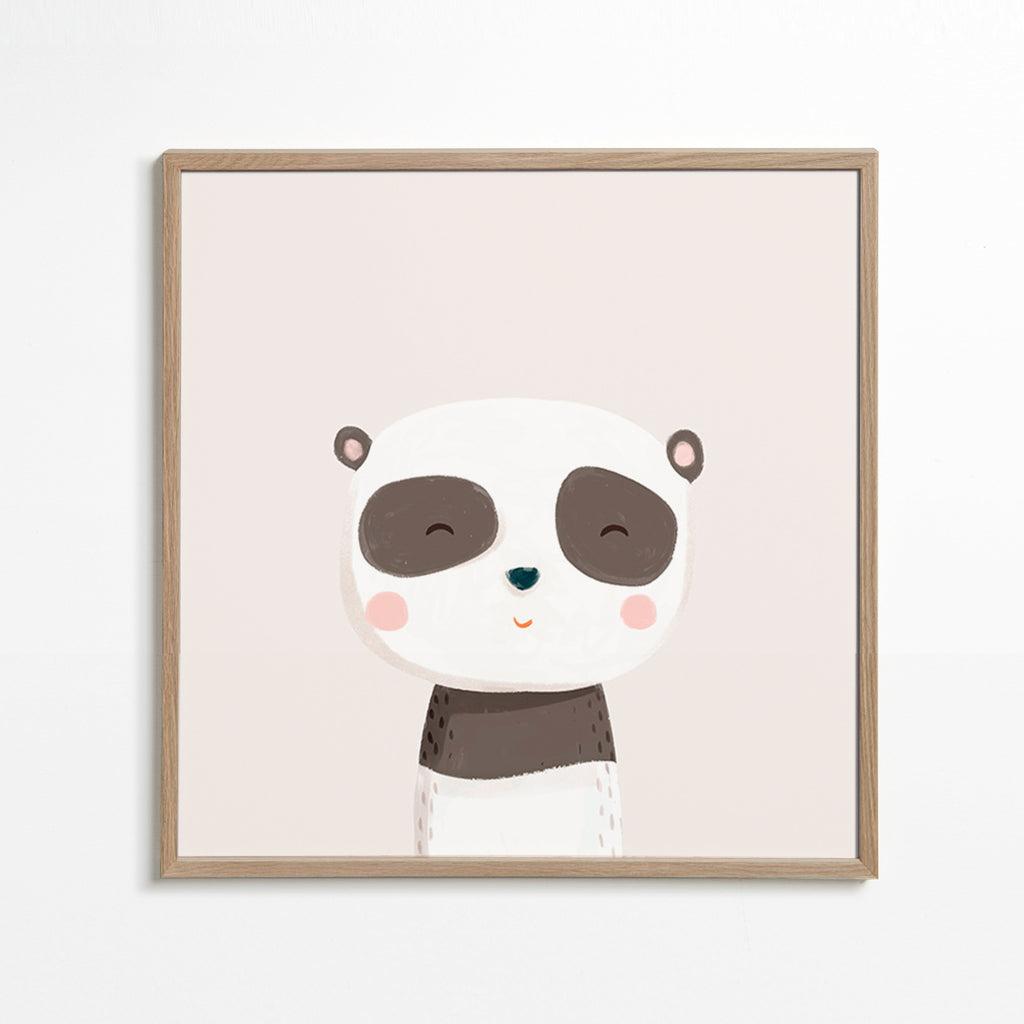Dětský plakát roztomilá panda ilustrace