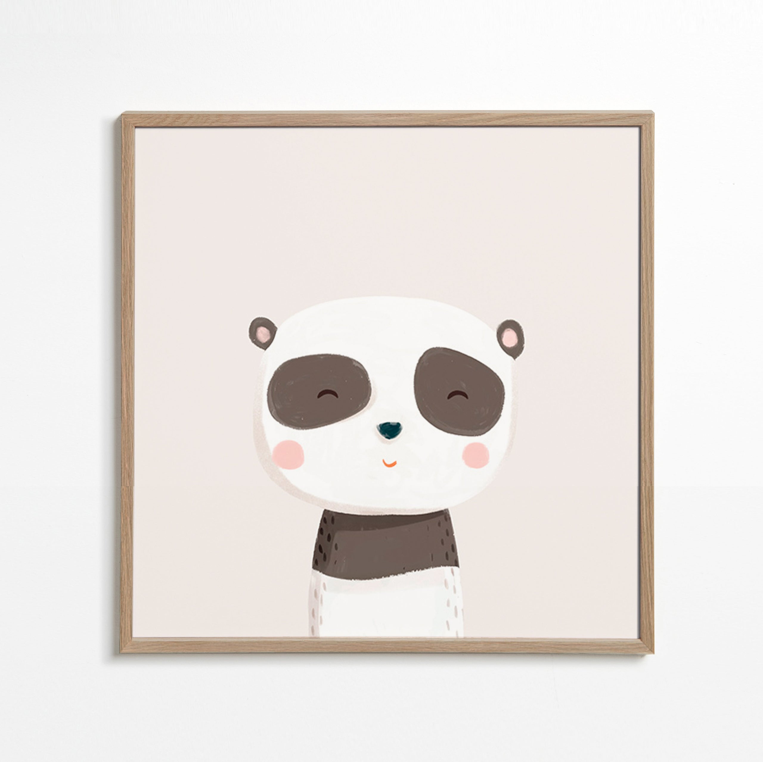 Dětský plakát roztomilá panda ilustrace