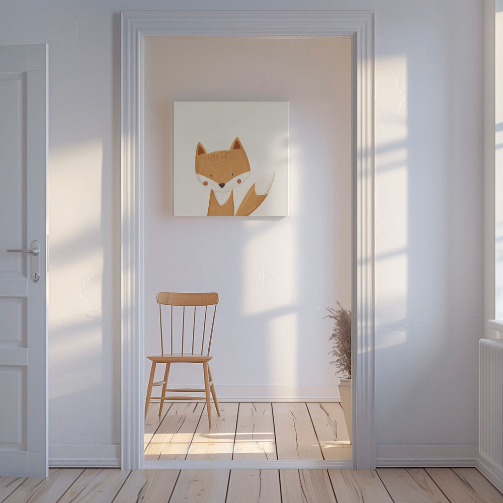 Roztomilý lišák ilustrace