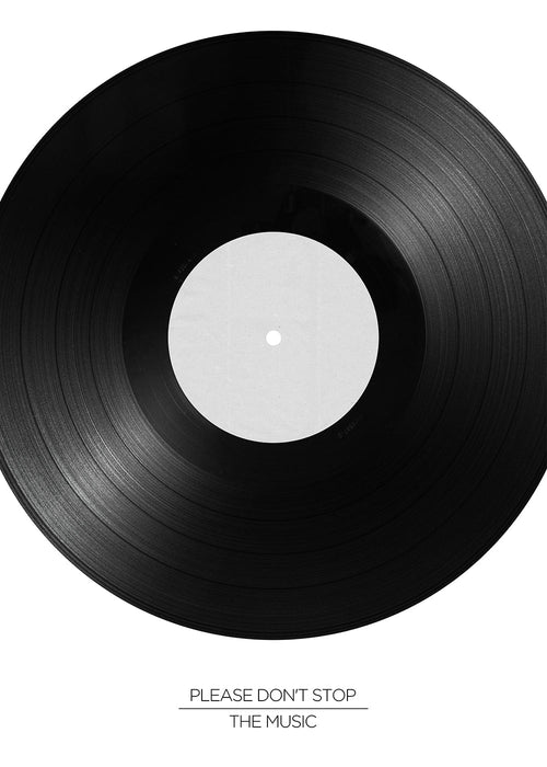 Fotografie vinylu s typografií