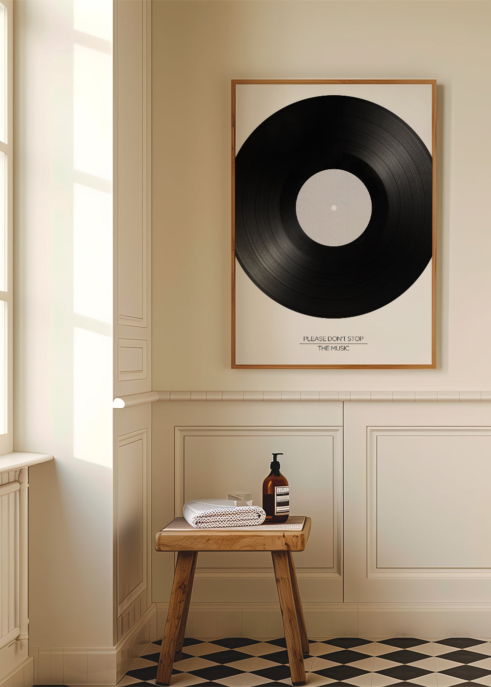 Fotografie vinylu s typografií