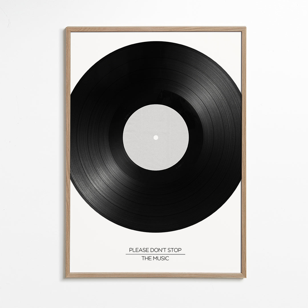 Fotografie vinylu s typografií