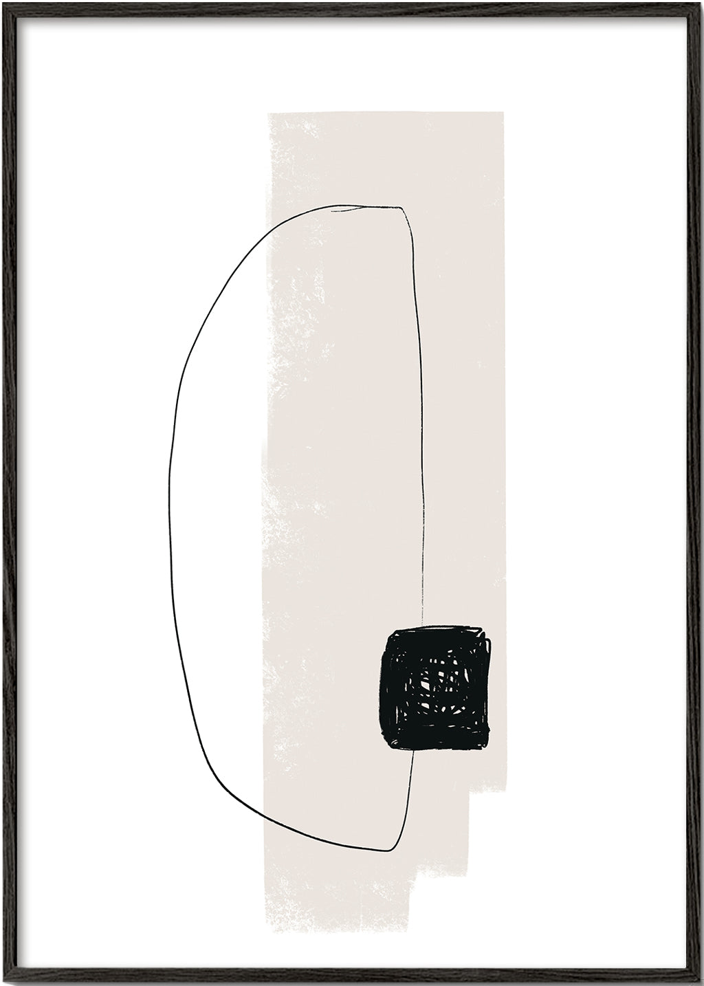 Minimalistický obraz s organickou linkou