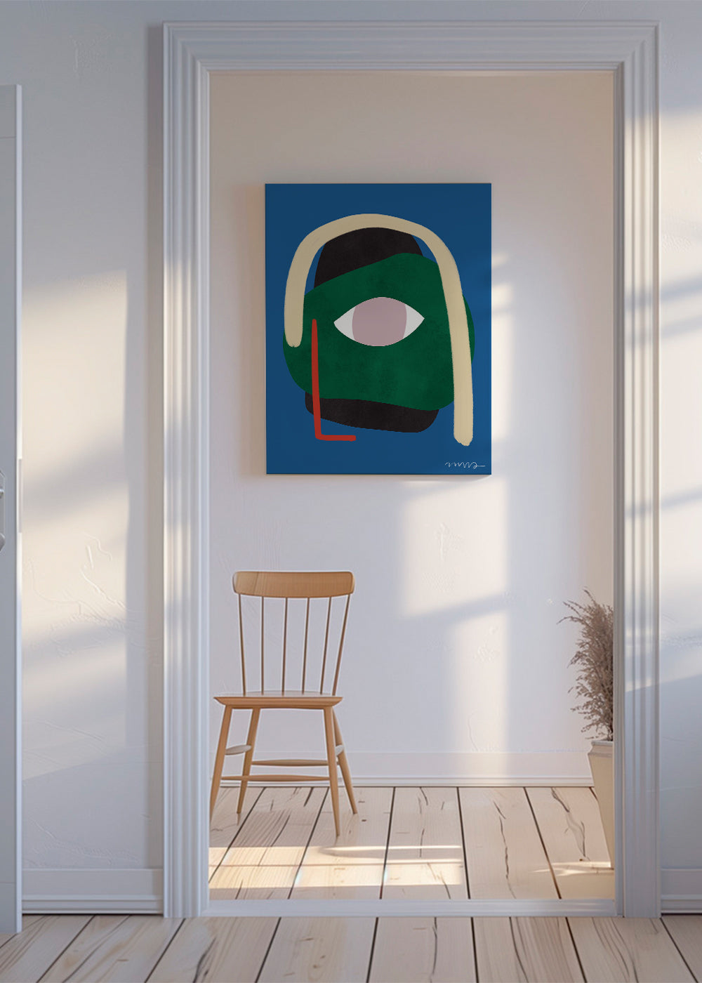 Ilustrace abstraktní tvář