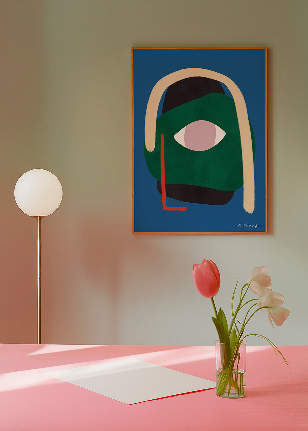 Ilustrace abstraktní tvář