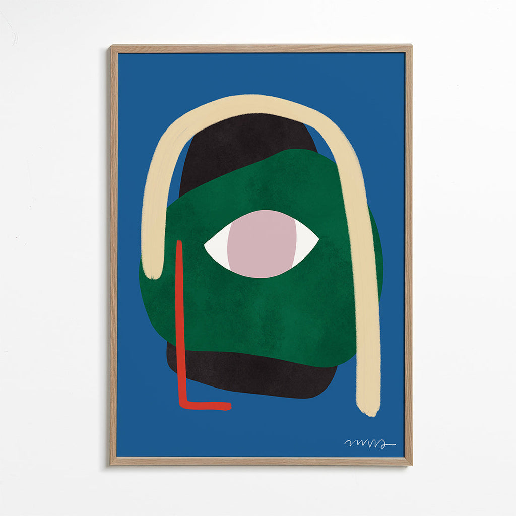 Ilustrace abstraktní tvář