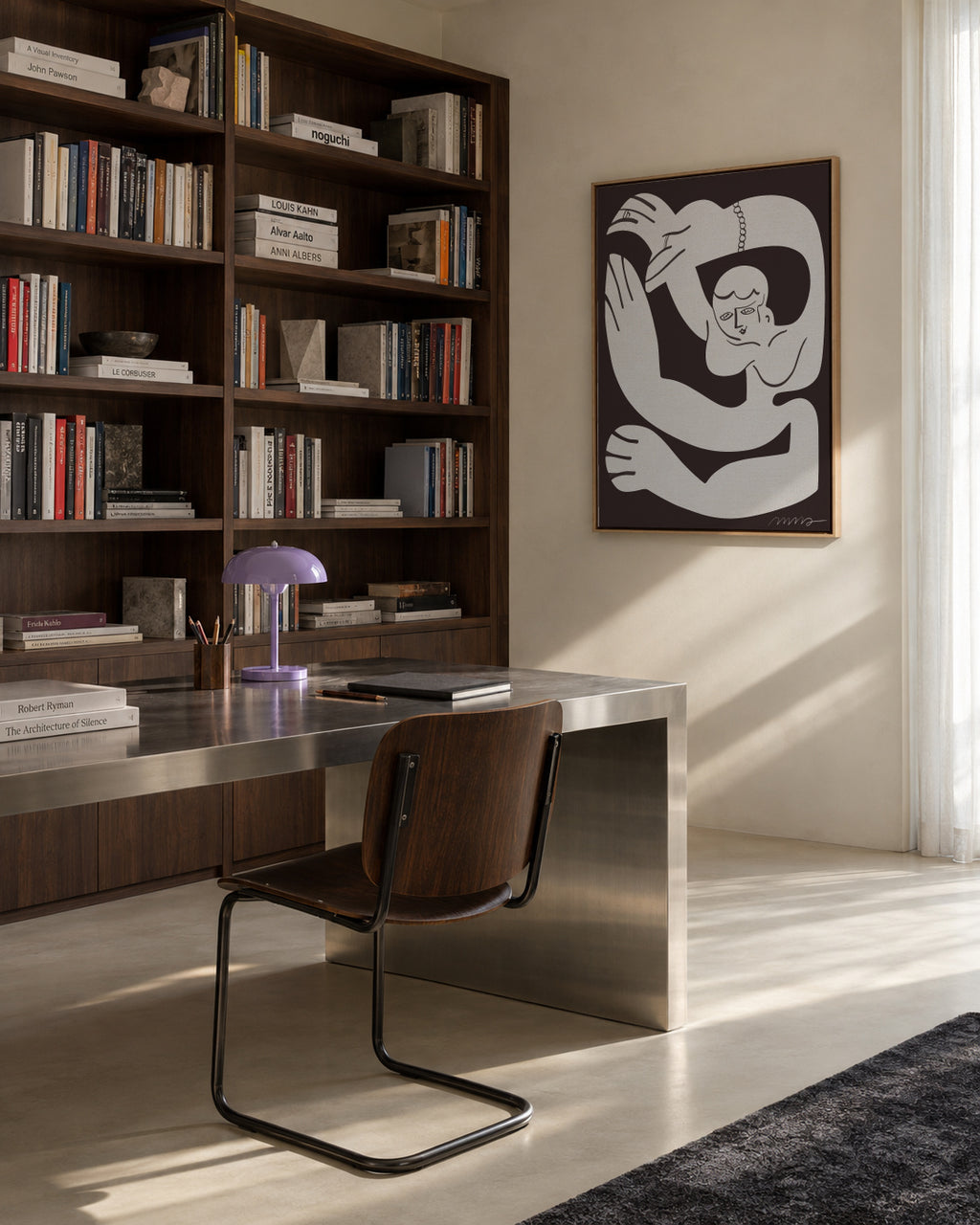 Myrina 01 - Framed canvas in an interior
